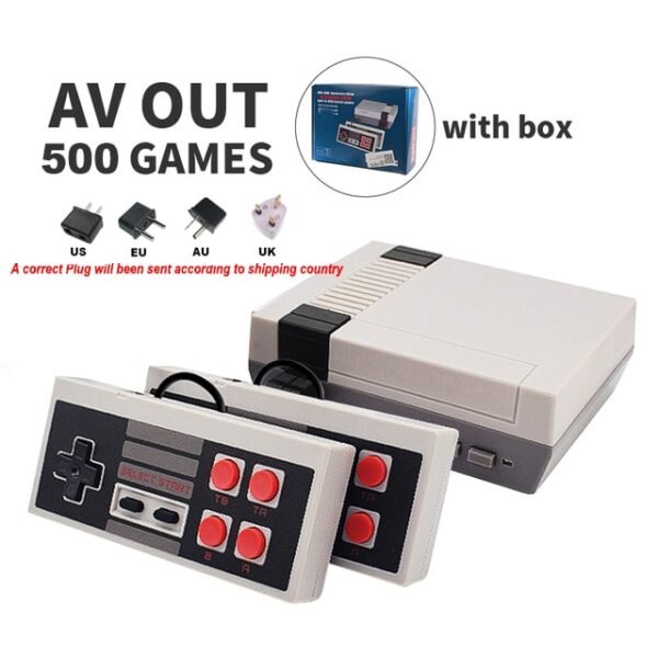 Dropshipping HDMI/AV Output Mini TV Handheld Retro Video Game Console with Classic 500 games Built-in for 4K TV PAL & NTSC - Image 12