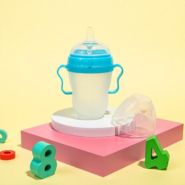 Silicone Baby Bottle Baby Milk Silicone Feeding Bottle Kids Drink Water Bottle Children Bottle - Image 4