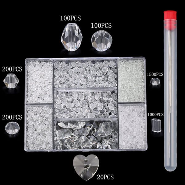 Wholesale mixed shape beads set Crystal beads Faceted Austria beads charm Glass Beads Loose Spacer Beads for Jewelry making DIY - Image 8