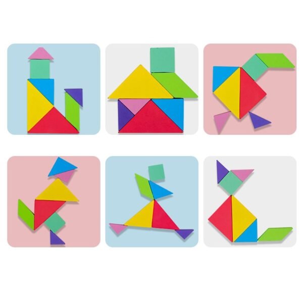 Magnetic 3D  Puzzle Jigsaw Tangram Game Montessori Learning Educational Drawing Board Games Toy Gift for Children Brain Tease - Image 4