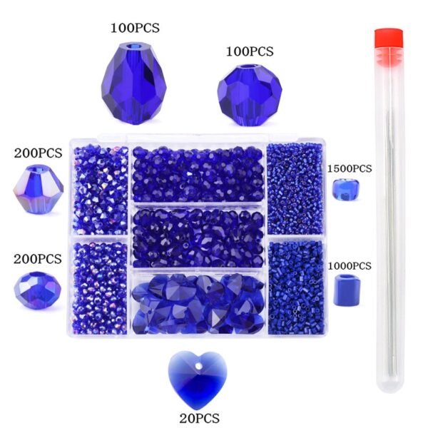 Wholesale mixed shape beads set Crystal beads Faceted Austria beads charm Glass Beads Loose Spacer Beads for Jewelry making DIY - Image 13