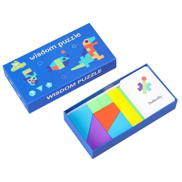 Magnetic 3D  Puzzle Jigsaw Tangram Game Montessori Learning Educational Drawing Board Games Toy Gift for Children Brain Tease - Image 12