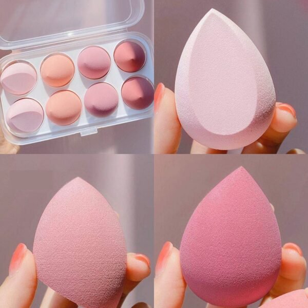 8PCS Face Makeup Puff Sponge Set Beauty Foundation Powder Blush Blender Makeup Accessories Tools Cosmetic Blending Sponges - Image 4