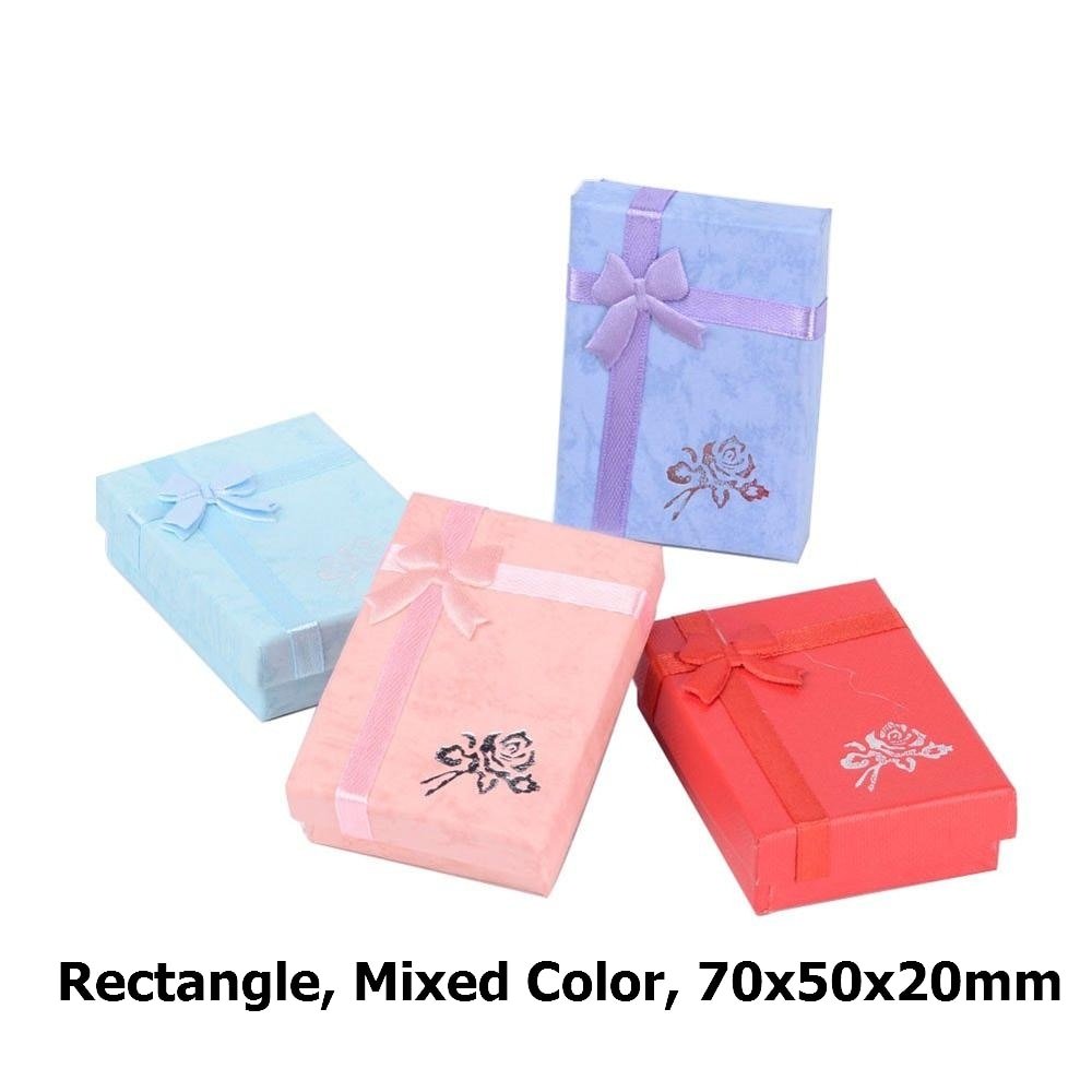 12pcs Cardboard Jewelry Set Gift Box Ring Necklace Bracelets Earring Gift Packaging Boxes With Sponge Inside Rectangle - Image 35