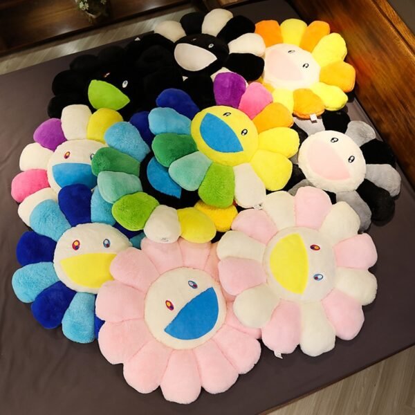 1pc super big Plush Sun Flowers Pillow Soft Toy Stuffed Toy Plush Mats Meditation Cushion Floor Cushions for Kids - Image 2