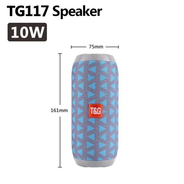 40W TG118 Bluetooth speaker outdoor wireless Column Subwoofer Music Center BoomBox portable 3D stereo 3600mAh battery FM/TF/AUX - Image 10
