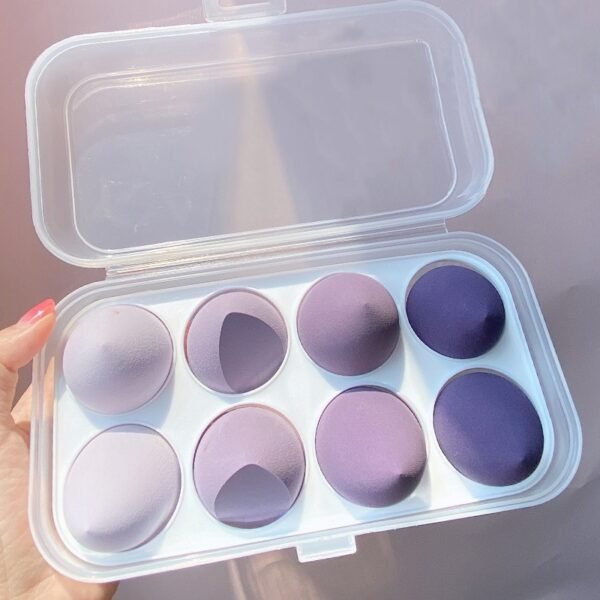 8PCS Face Makeup Puff Sponge Set Beauty Foundation Powder Blush Blender Makeup Accessories Tools Cosmetic Blending Sponges - Image 10