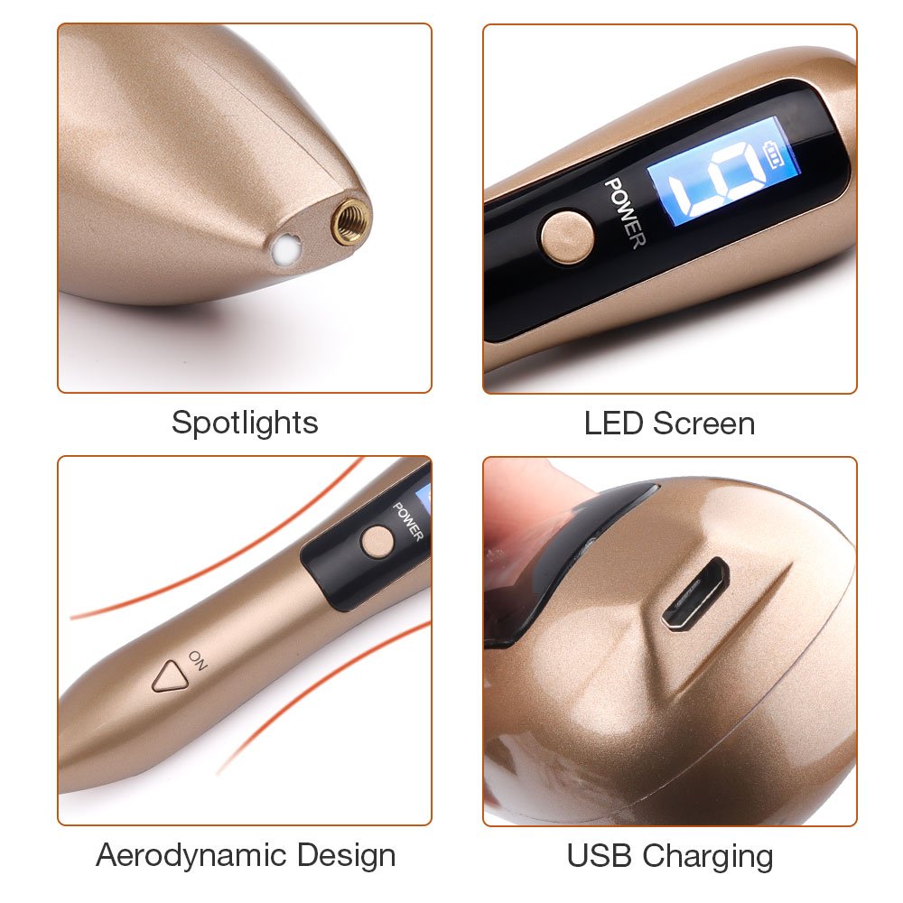 LCD Plasma Pen LED Lighting Laser Tattoo Mole Removal Machine Face Care Skin Tag Removal Freckle Wart Dark Spot Remover - Image 5