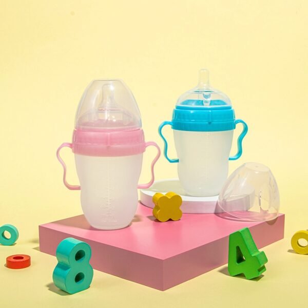 Silicone Baby Bottle Baby Milk Silicone Feeding Bottle Kids Drink Water Bottle Children Bottle - Image 2