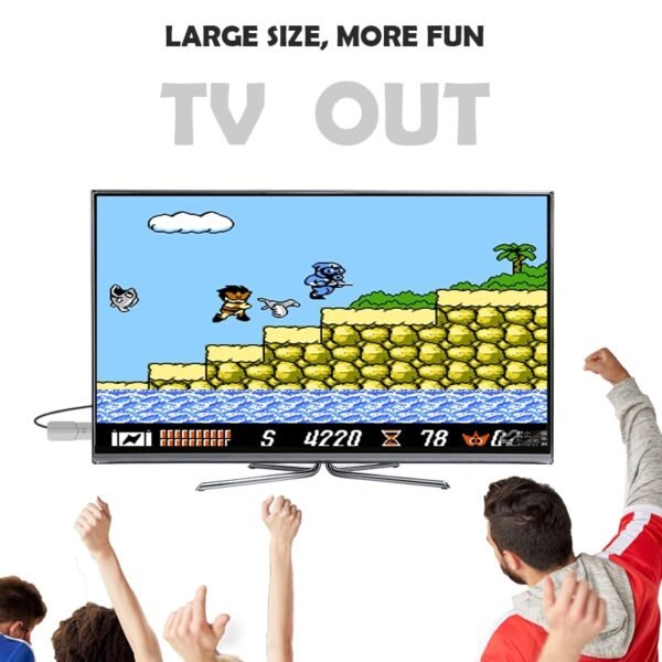 DATA FROG Wireless Handheld Game Player Build In 620 Classic 8 Bit Games Support TV OutPut Game Console With Dual Gamepad - Image 2