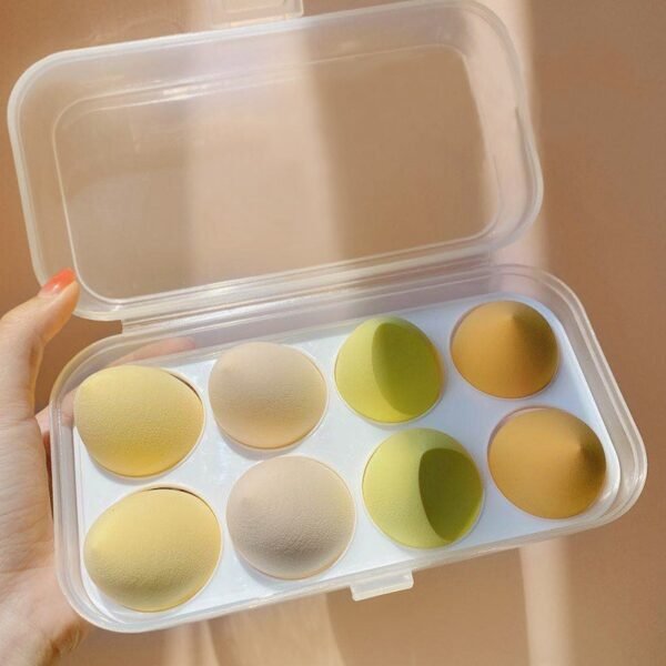 8PCS Face Makeup Puff Sponge Set Beauty Foundation Powder Blush Blender Makeup Accessories Tools Cosmetic Blending Sponges - Image 7