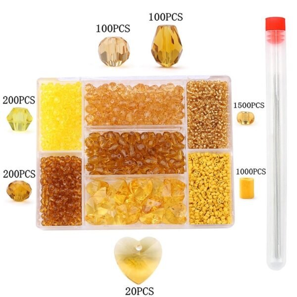 Wholesale mixed shape beads set Crystal beads Faceted Austria beads charm Glass Beads Loose Spacer Beads for Jewelry making DIY - Image 12