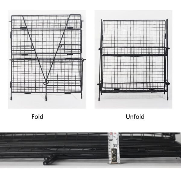 Iron Storage Shelf rack for Kitchen storage rack bathroom organizer Double Layer Assembly Cosmetic bathroom Shelf Storage basket - Image 5