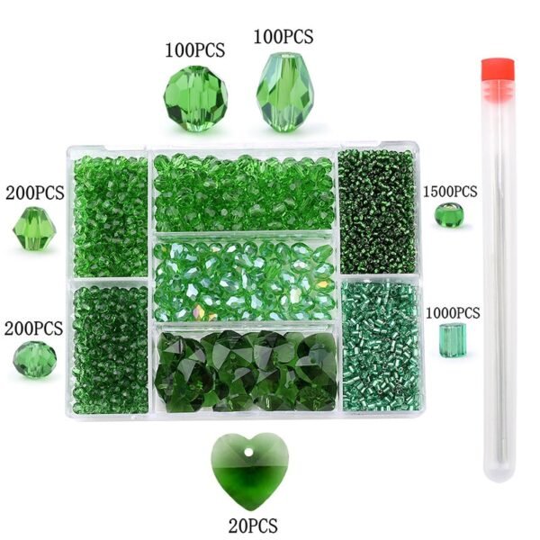 Wholesale mixed shape beads set Crystal beads Faceted Austria beads charm Glass Beads Loose Spacer Beads for Jewelry making DIY - Image 16