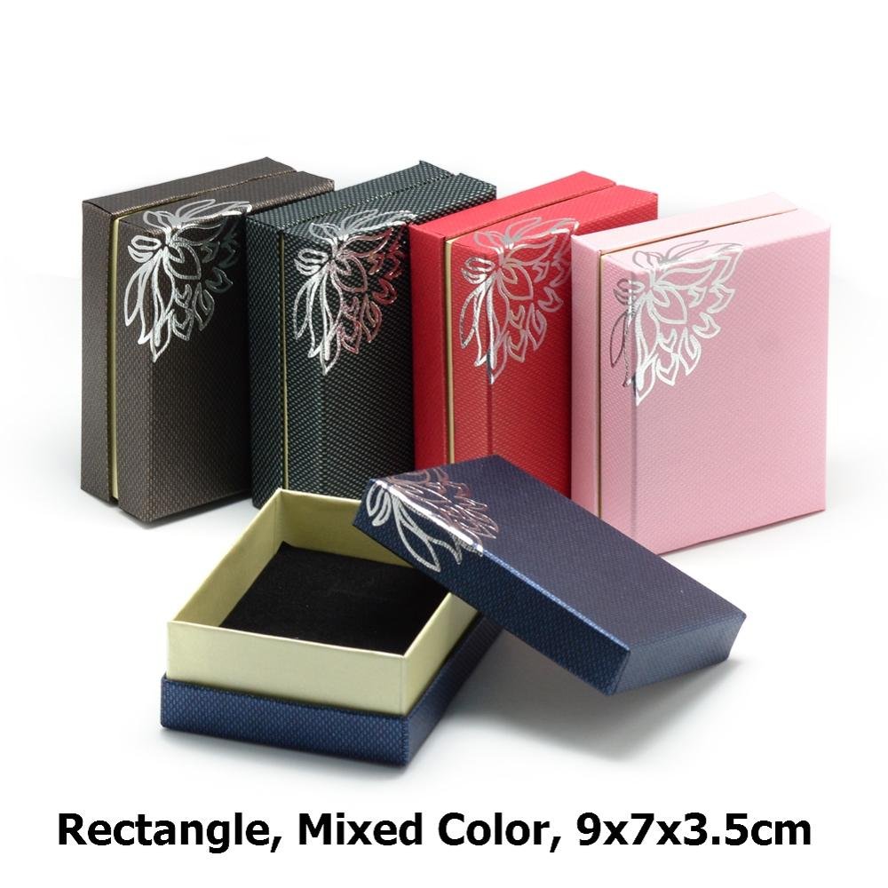 12pcs Cardboard Jewelry Set Gift Box Ring Necklace Bracelets Earring Gift Packaging Boxes With Sponge Inside Rectangle - Image 30