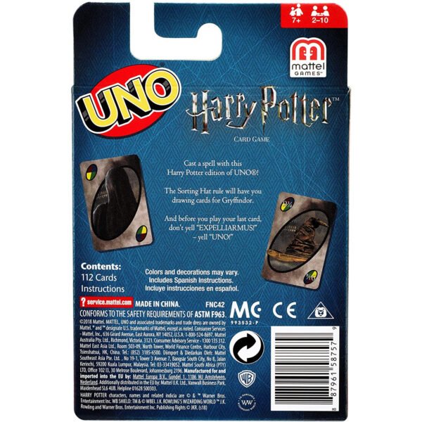 Mattel Games UNO Harry Potter Family Funny Entertainment Board Game Fun  Playing Cards Gift Box Uno Card Game - Image 3