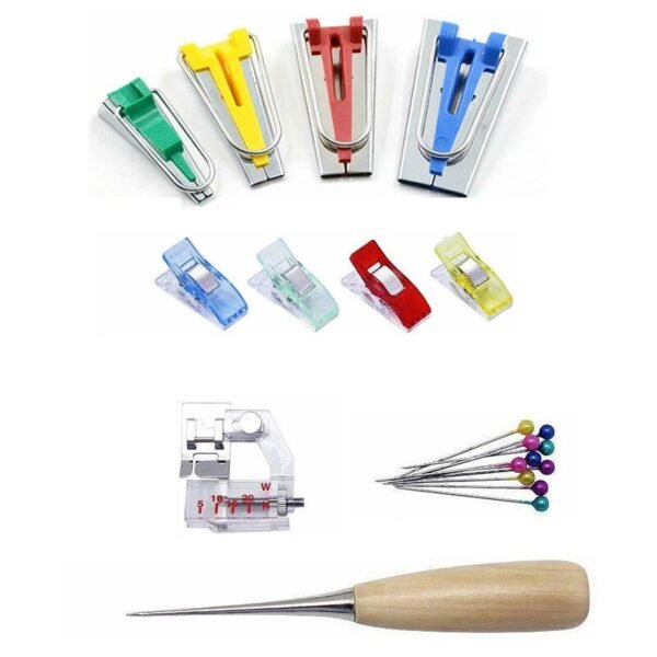 Multifunction Sewing Bias Tape Maker Set DIY Patchwork Quilting Tool Household Machine Binding Sewing Supplies Accessories (as show) - Image 3