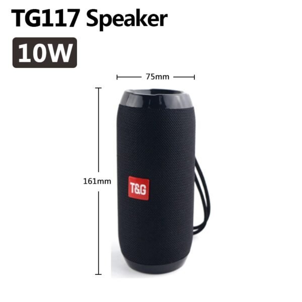 40W TG118 Bluetooth speaker outdoor wireless Column Subwoofer Music Center BoomBox portable 3D stereo 3600mAh battery FM/TF/AUX - Image 12