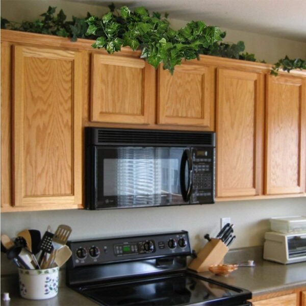 12 x artificial plants of vine false flowers ivy hanging garland for the wedding party Home Bar Garden Wall decoration Outdoor (Green) - Image 4