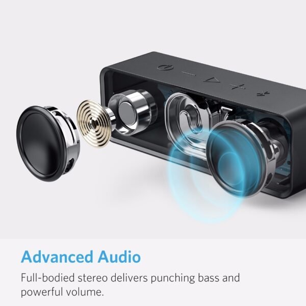 Anker Soundcore Portable Wireless Bluetooth Speaker with Dual-Driver Rich Bass 24h Playtime 66 ft Bluetooth Range & Built-in Mic - Image 2