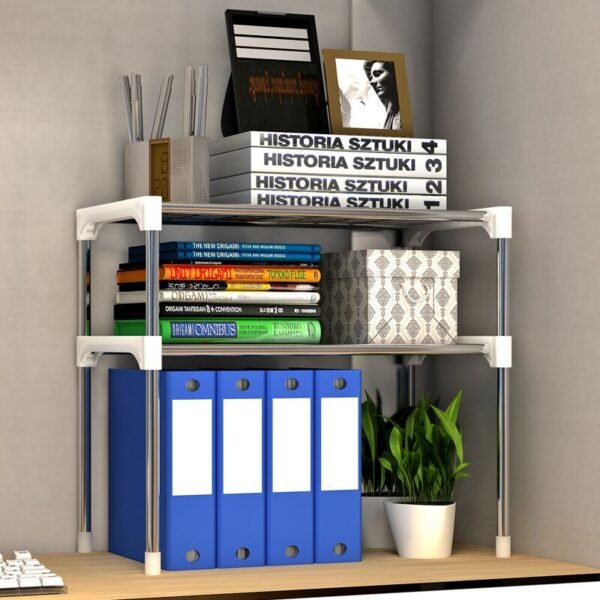 2-Tier/3-Tier Microwave Shelf Rack Kitchen Shelf Spice Organizer Kitchen Storage Rack Bathroom Organizer Shelf Book Shoes Shelve - Image 5