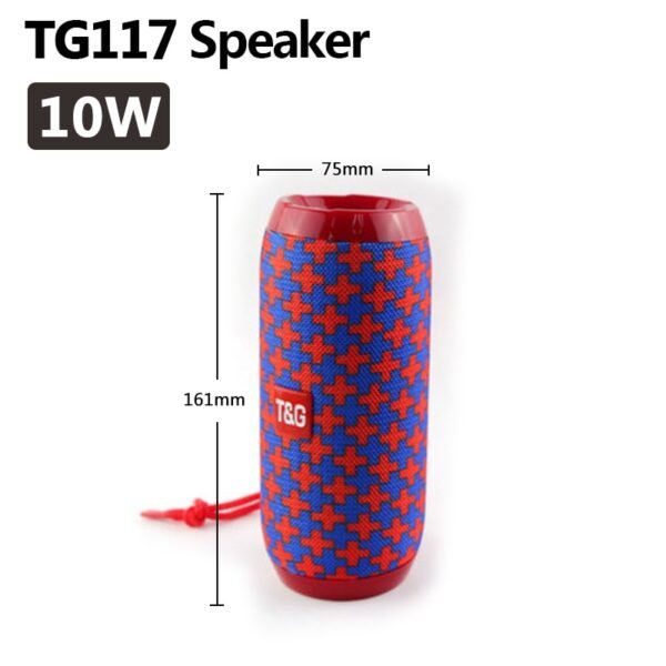 40W TG118 Bluetooth speaker outdoor wireless Column Subwoofer Music Center BoomBox portable 3D stereo 3600mAh battery FM/TF/AUX - Image 15