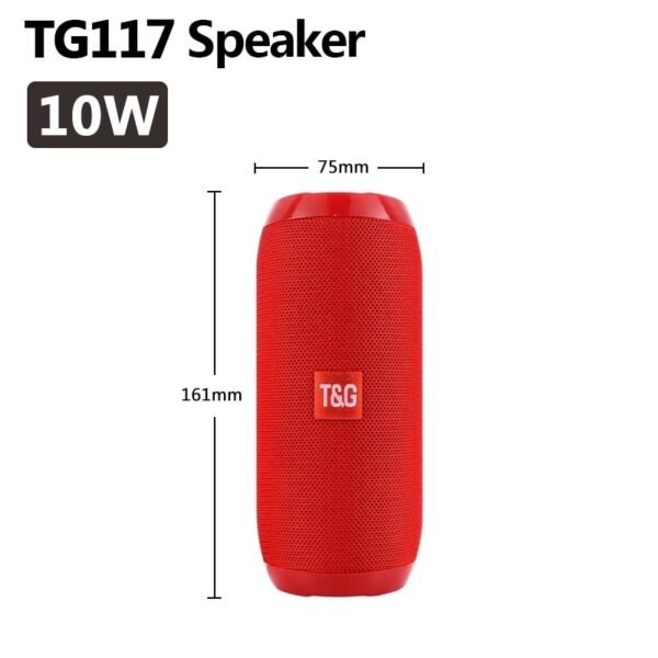 40W TG118 Bluetooth speaker outdoor wireless Column Subwoofer Music Center BoomBox portable 3D stereo 3600mAh battery FM/TF/AUX - Image 9