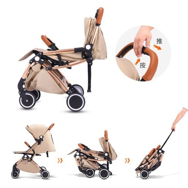 Light Travel  Baby Stroller Portable Infant Trolley Prams Newborn B B Cart Girl Boy 0~4 Years Old Carry On Plane Fast Shipping - Image 5