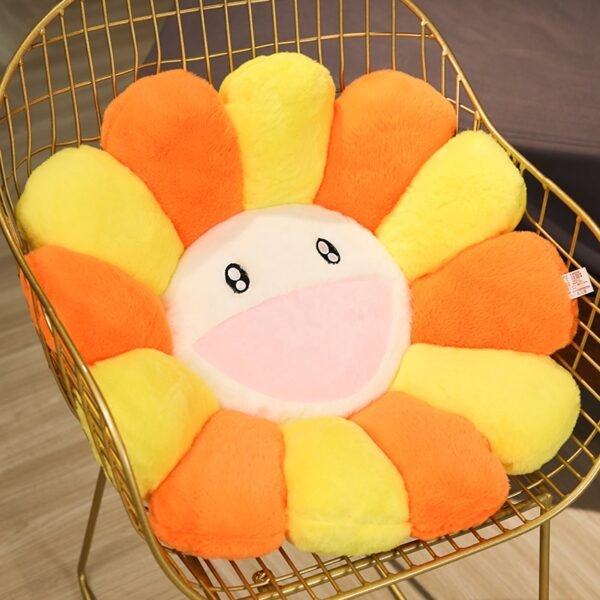 1pc super big Plush Sun Flowers Pillow Soft Toy Stuffed Toy Plush Mats Meditation Cushion Floor Cushions for Kids - Image 4