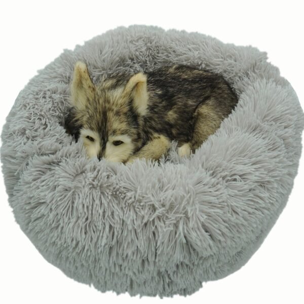 Round Dog Bed Long Plush Pet Cat Bed For Large Medium Pets Puppys Small Dog Beds For Dogs House Overseas Warehouse  Dropshipping - Image 7