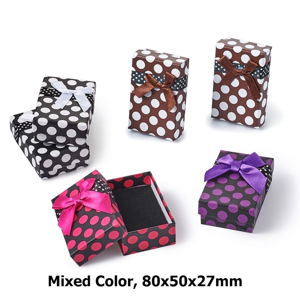 12pcs Cardboard Jewelry Set Gift Box Ring Necklace Bracelets Earring Gift Packaging Boxes With Sponge Inside Rectangle - Image 11