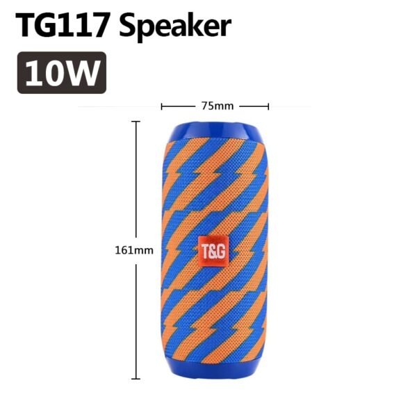 40W TG118 Bluetooth speaker outdoor wireless Column Subwoofer Music Center BoomBox portable 3D stereo 3600mAh battery FM/TF/AUX - Image 16