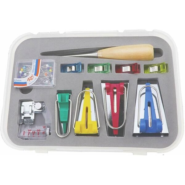 Multifunction Sewing Bias Tape Maker Set DIY Patchwork Quilting Tool Household Machine Binding Sewing Supplies Accessories (as show)
