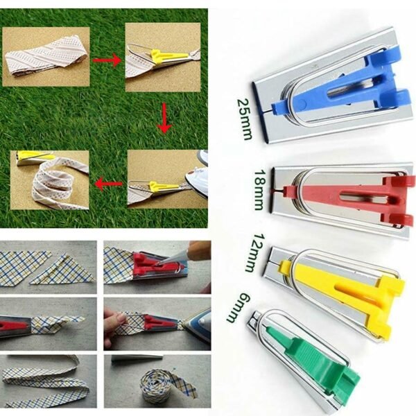 Multifunction Sewing Bias Tape Maker Set DIY Patchwork Quilting Tool Household Machine Binding Sewing Supplies Accessories (as show) - Image 2