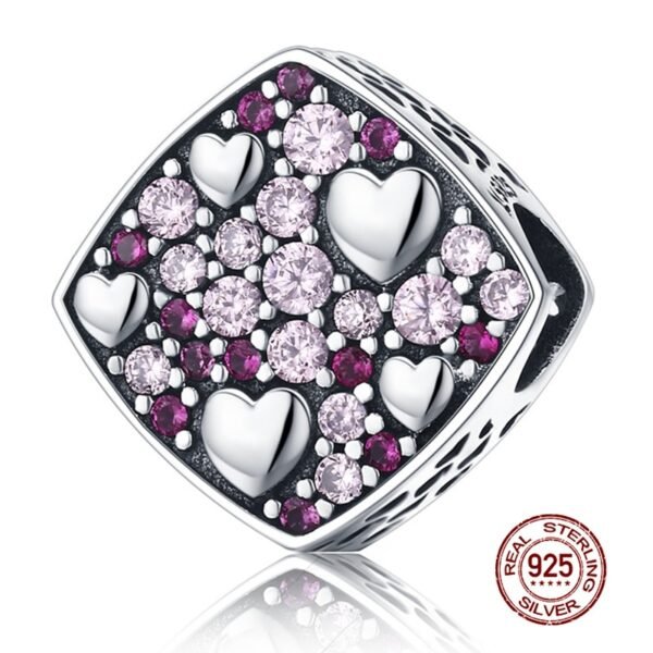 WOSTU 100% Authentic 925 Sterling Silver Dazzling Clear CZ Charm Beads Fit DIY Charm Bracelet Pendants Original Jewelry Gift - Image 40