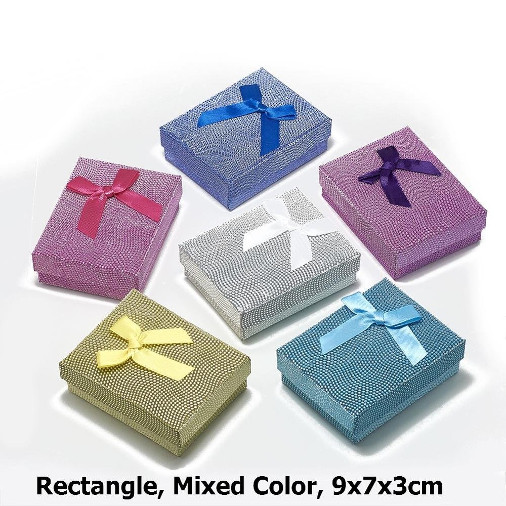 12pcs Cardboard Jewelry Set Gift Box Ring Necklace Bracelets Earring Gift Packaging Boxes With Sponge Inside Rectangle - Image 25