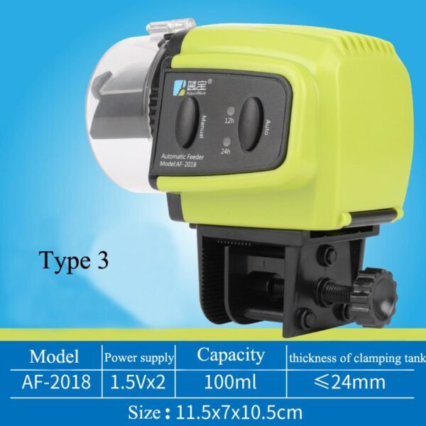 200ML Smart Automatic Fish Feeder Aquarium Fish Tank Accessories Auto Feeding Fish Feeder Dispenser - Image 4