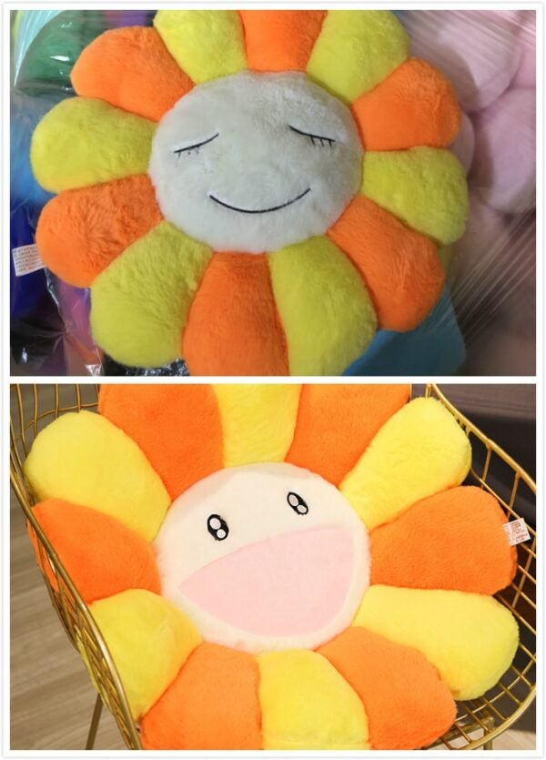 1pc super big Plush Sun Flowers Pillow Soft Toy Stuffed Toy Plush Mats Meditation Cushion Floor Cushions for Kids - Image 7