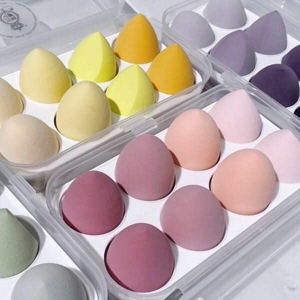 8PCS Face Makeup Puff Sponge Set Beauty Foundation Powder Blush Blender Makeup Accessories Tools Cosmetic Blending Sponges - Image 2