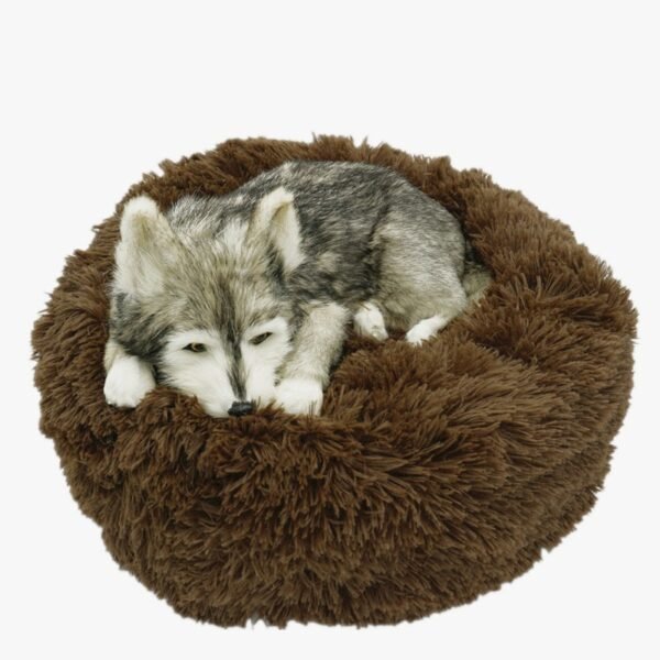 Round Dog Bed Long Plush Pet Cat Bed For Large Medium Pets Puppys Small Dog Beds For Dogs House Overseas Warehouse  Dropshipping - Image 4