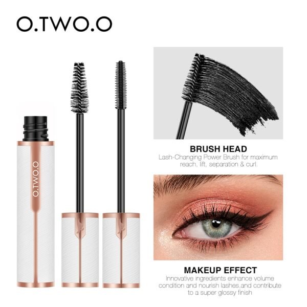 O.TWO.O Mascara Waterproof 4D Silk Fiber Curling Volume Lashes Thick Lengthening  Nourish Eyelash Extension High Quality Makeup - Image 3